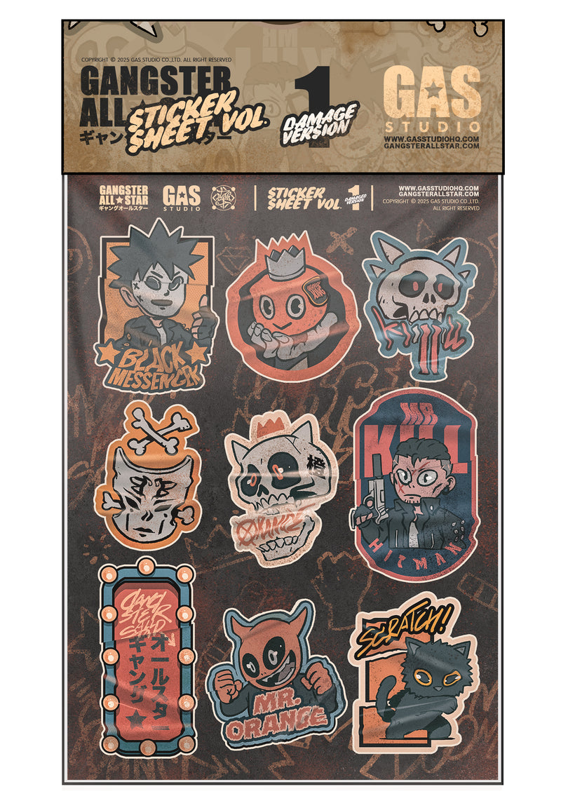 GAS STICKER SHEET VOL.1