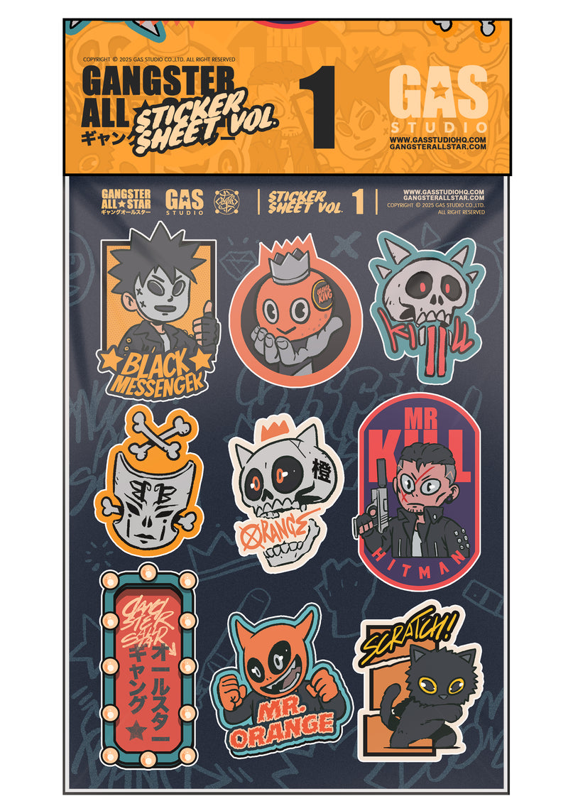 GAS STICKER SHEET VOL.1